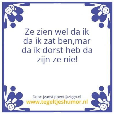 Tegeltje: dorst 3