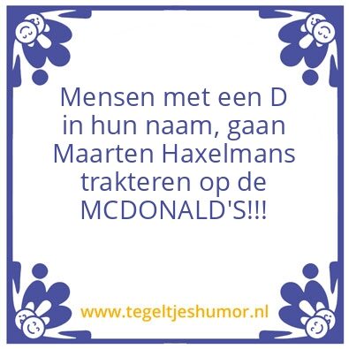 Tegeltje: HAX