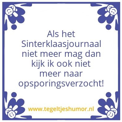 Tegeltje: Sint