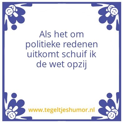 Tegeltje: Wettenloos