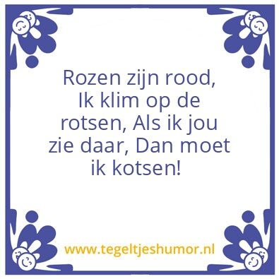 Tegeltje: Als ik jou zie…