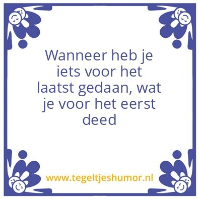 Tegeltje: Wijs heid