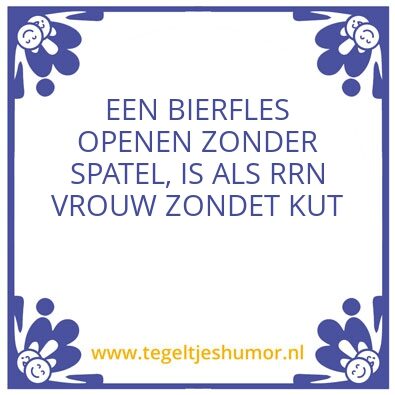Tegeltje: Spatel