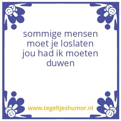 Tegeltje: loslaten