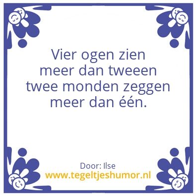 Tegeltje: –