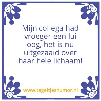 Tegeltje: Collega