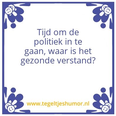 Tegeltje: Politiek