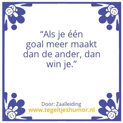 Tegeltje: Hockeywijsheid