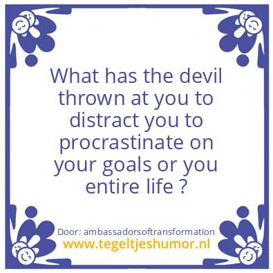 Tegeltje: the devil is not human.