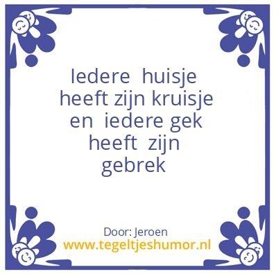 Tegeltje: Jeroen