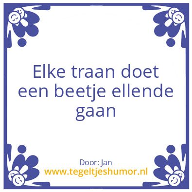 Tegeltje: Tranen
