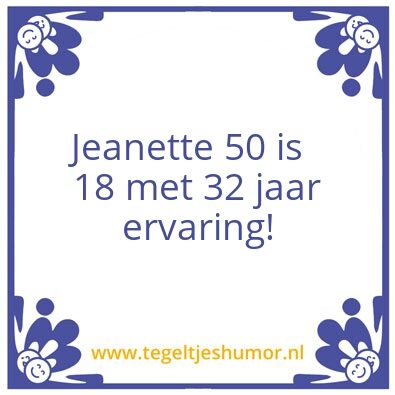 Tegeltje: 32 jaar