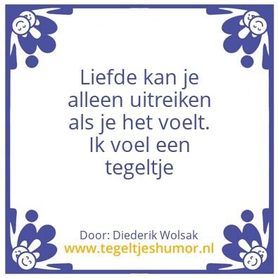 Tegeltje: Liefde