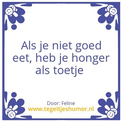 Tegeltje: Toetje
