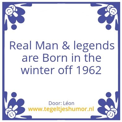 Tegeltje: real legend