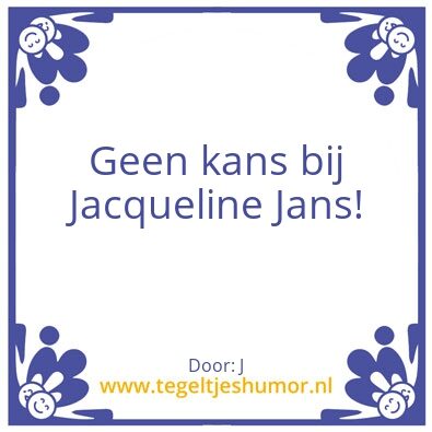 Tegeltje: J