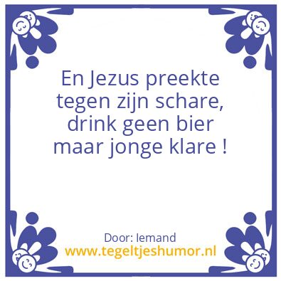 Tegeltje: Jonge klare tegel