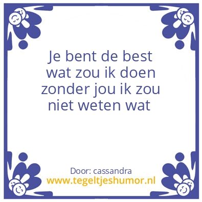 Tegeltje: beste vriendin ooit