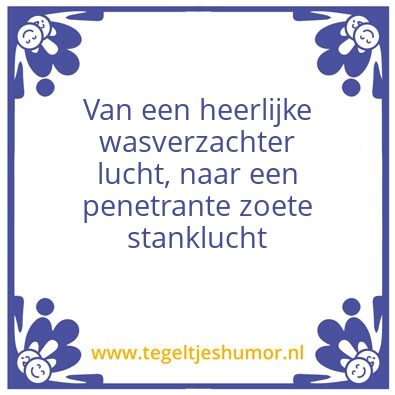 Tegeltje: Wasverzachter