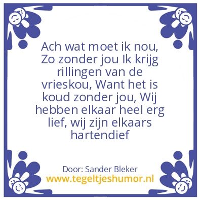 Tegeltje: Voor Sanne Loykens