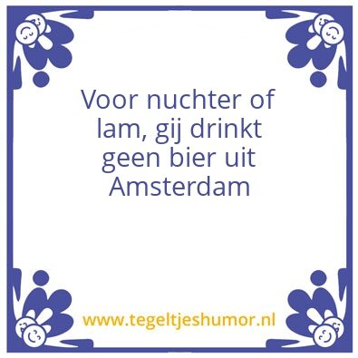 Tegeltje: Amsterdam