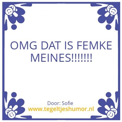 Tegeltje: –