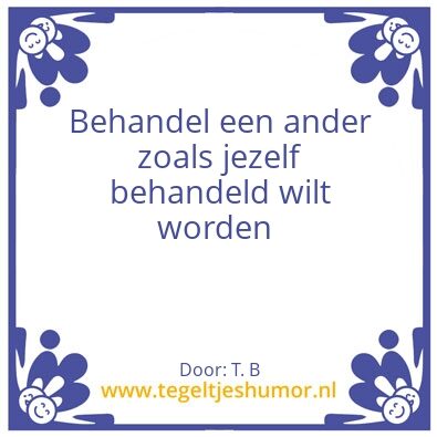 Tegeltje: Levensstijl