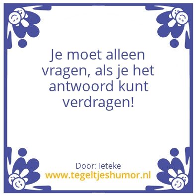 Tegeltje: I