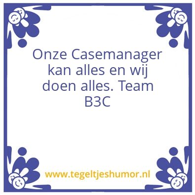 Tegeltje: Casemanger
