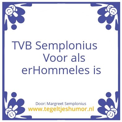 Tegeltje: Margreet Semplonius