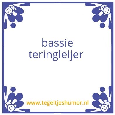 Tegeltje: jeroen