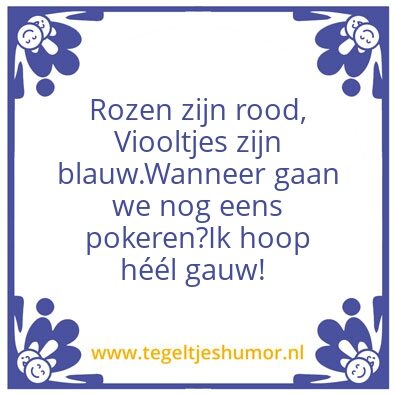 Tegeltje: Joe