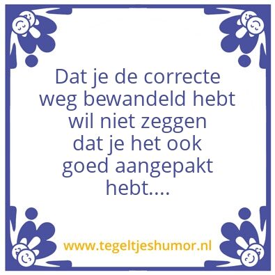Tegeltje: KJ wijsheid