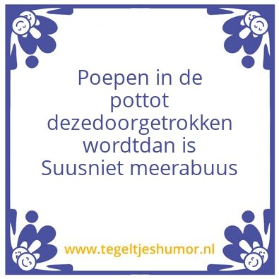 Tegeltje: Toilet
