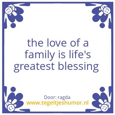 Tegeltje: family