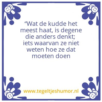Tegeltje: Kudde