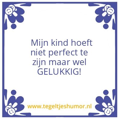 Tegeltje: Gelukkig