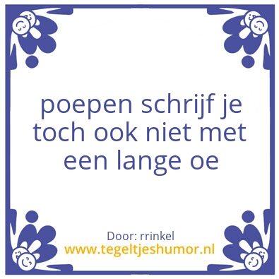 Tegeltje: eenvoudig