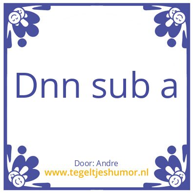 Tegeltje: 7a