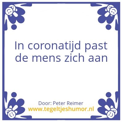 Tegeltje: Corona
