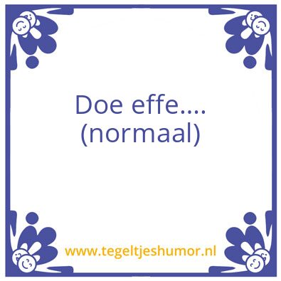 Tegeltje: Tegeltje