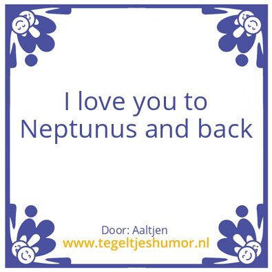 Tegeltje: Neptunus