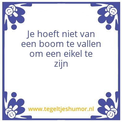 Tegeltje: Eikel