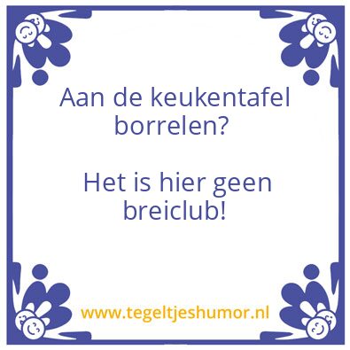 Tegeltje: Breiclub