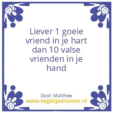 Tegeltje: Vrienden