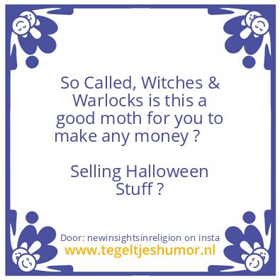 Tegeltje: Halloween en Carnaval.