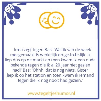 Tegeltje: Tegengekomen