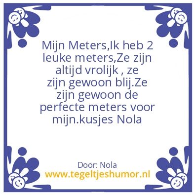 Tegeltje: Jose en Mariska