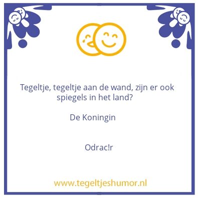 Tegeltje: Spiegels