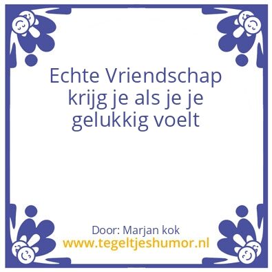Tegeltje: Vriendschap